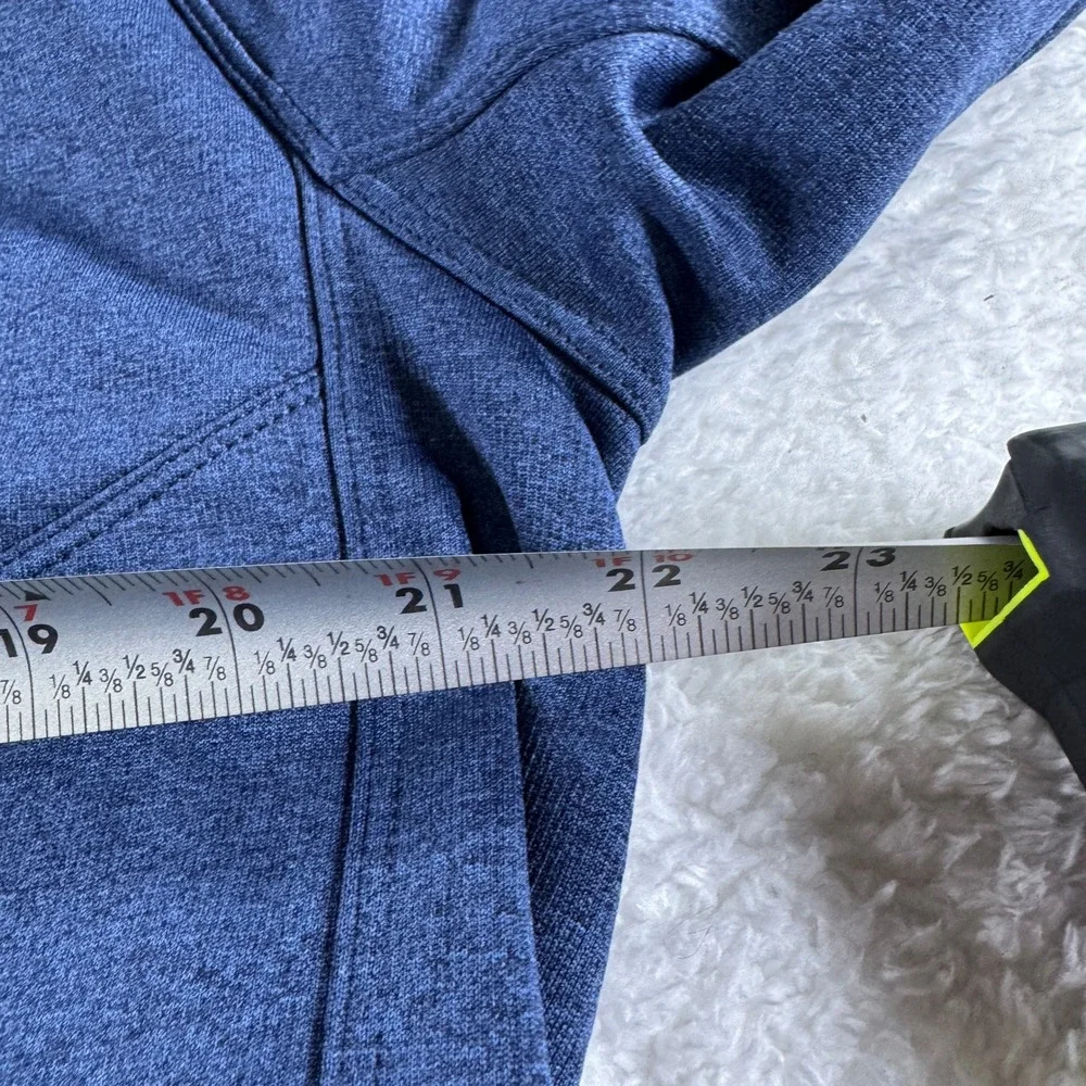 The North Face Men's Pullover 1/4 Zip Sweatshirt‎ Navy Blue Large Stretch Clean